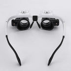 Headband Magnifying Glasses | 3-Level Magnification & Built-In LED | Adjustable Fit