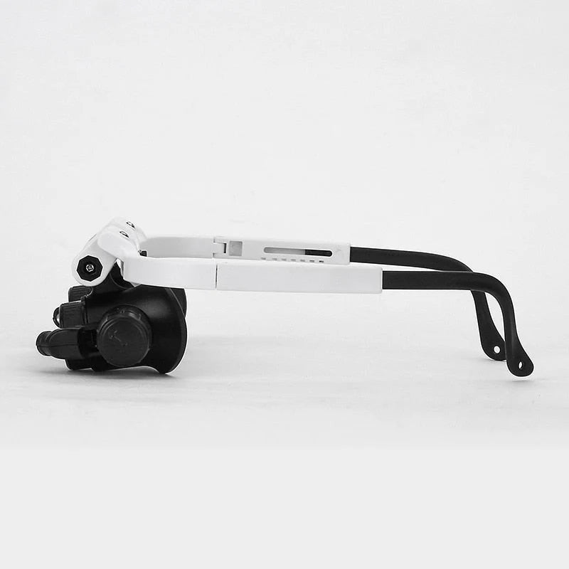 Headband Magnifying Glasses | 3-Level Magnification & Built-In LED | Adjustable Fit