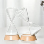 Hourglass Timer | Borosilicate Glass & Beechwood Base | 30/15 Min