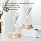 Hourglass Timer | Borosilicate Glass & Beechwood Base | 30/15 Min