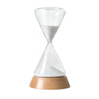 Hourglass Timer | Borosilicate Glass & Beechwood Base | 30/15 Min