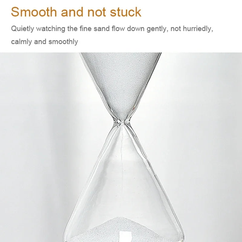 Hourglass Timer | Borosilicate Glass & Beechwood Base | 30/15 Min