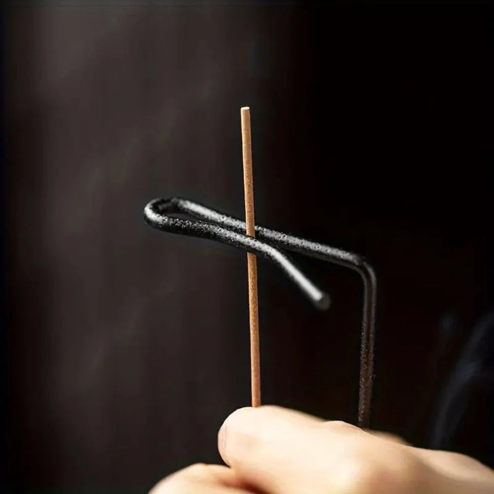 Incense Burner | Handcrafted Wood & Metal | 3.58 x 9.96 in