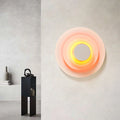 Indoor Wall Lamp | Circular Colorful Metal Shade & LED