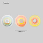 Indoor Wall Lamp | Circular Colorful Metal Shade & LED