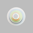 Indoor Wall Lamp | Circular Colorful Metal Shade & LED
