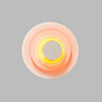 Indoor Wall Lamp | Circular Colorful Metal Shade & LED