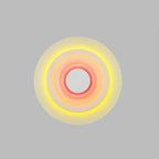 Indoor Wall Lamp | Circular Colorful Metal Shade & LED