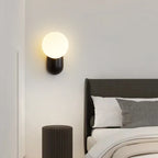 Indoor Wall Lamp | Resin & Glass LED Globe | Dimmable