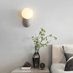 Indoor Wall Lamp | Resin & Glass LED Globe | Dimmable