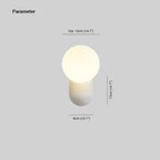 Indoor Wall Lamp | Resin & Glass LED Globe | Dimmable