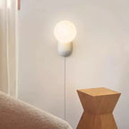 Indoor Wall Lamp | Resin & Glass LED Globe | Dimmable