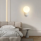 Indoor Wall Lamp | Resin & Glass LED Globe | Dimmable