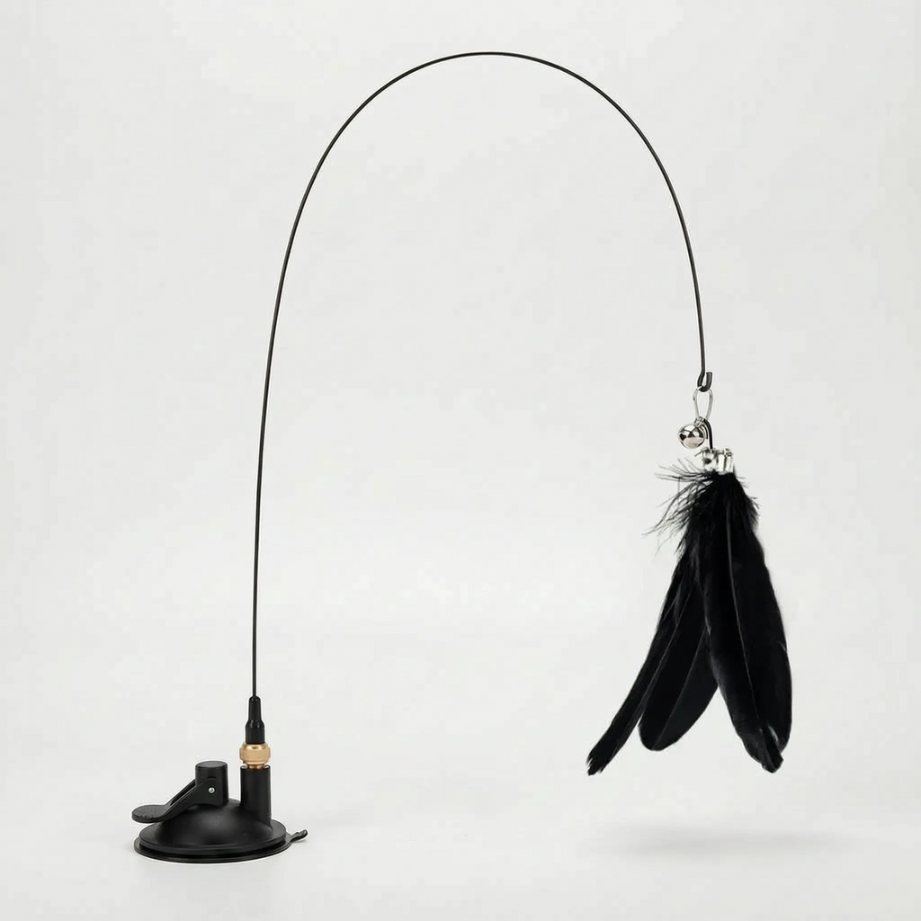 Interactive Cat Toy | Flexible Rod & Strong Suction Cup