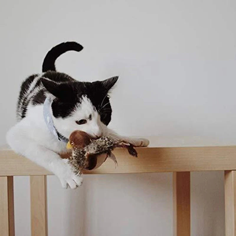 Interactive Cat Toy | Realistic Chirp & Motion | Rechargeable