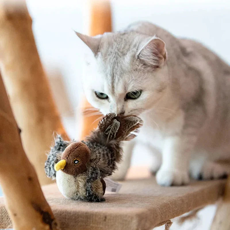 Interactive Cat Toy | Realistic Chirp & Motion | Rechargeable