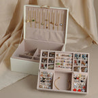 Jewelry Box | Two-Tier Expandable Tray & Soft Lining
