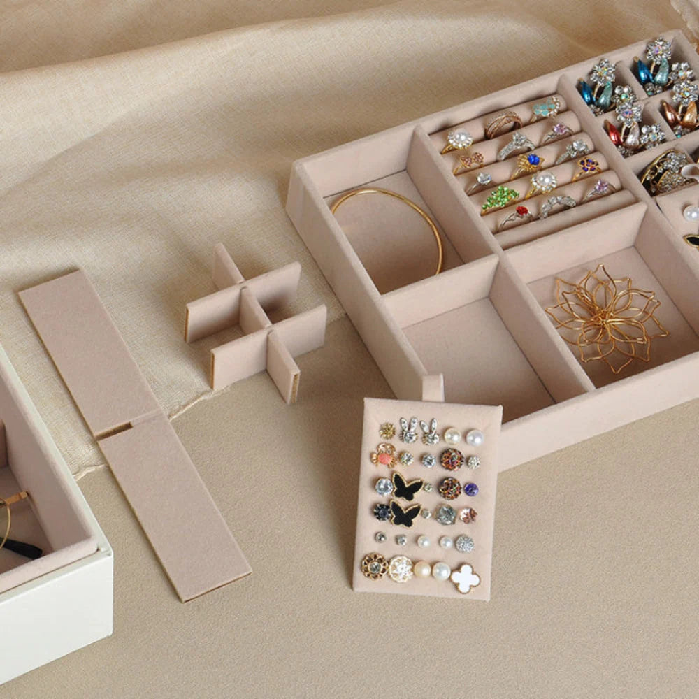 Jewelry Box | Two-Tier Expandable Tray & Soft Lining