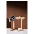 Key Organizer Wall Hook | Solid Wood & Moisture-Resistant Tray