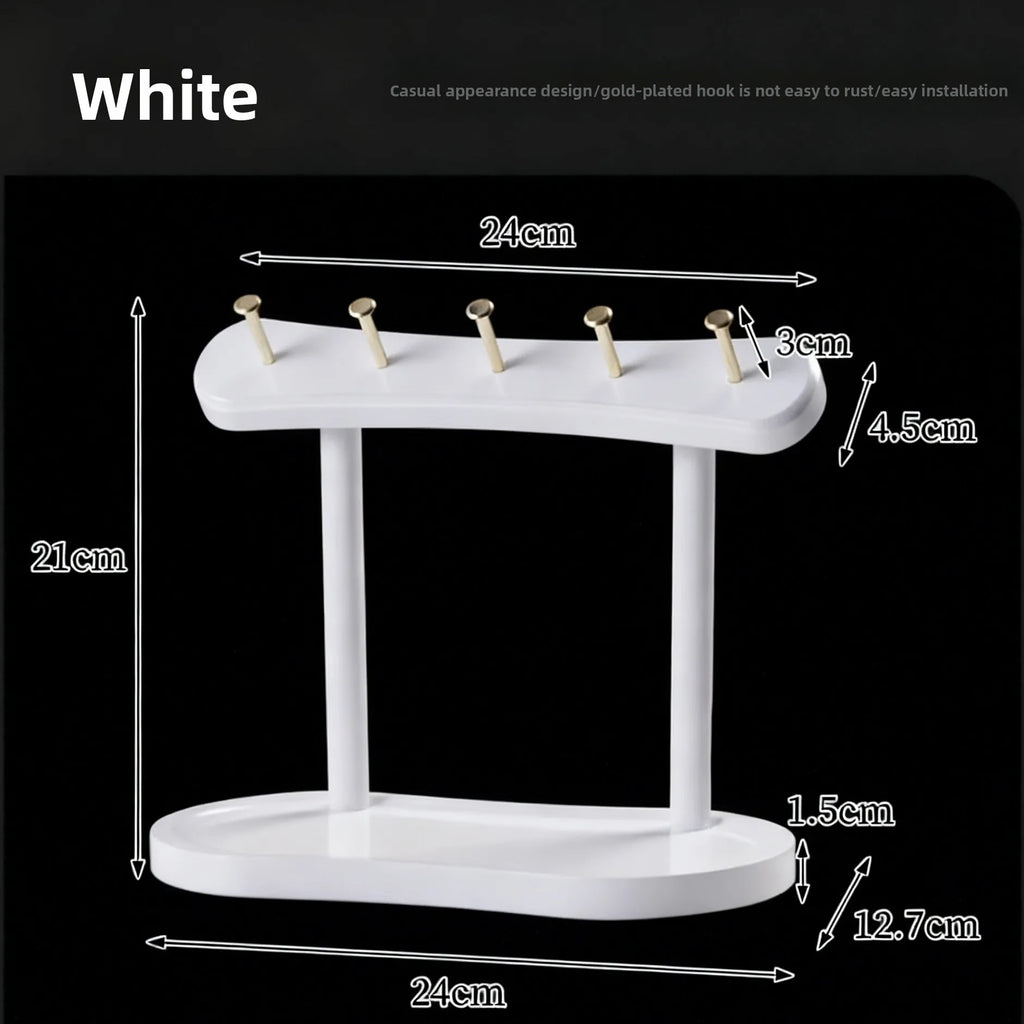 Key Organizer Wall Hook | Solid Wood & Moisture-Resistant Tray