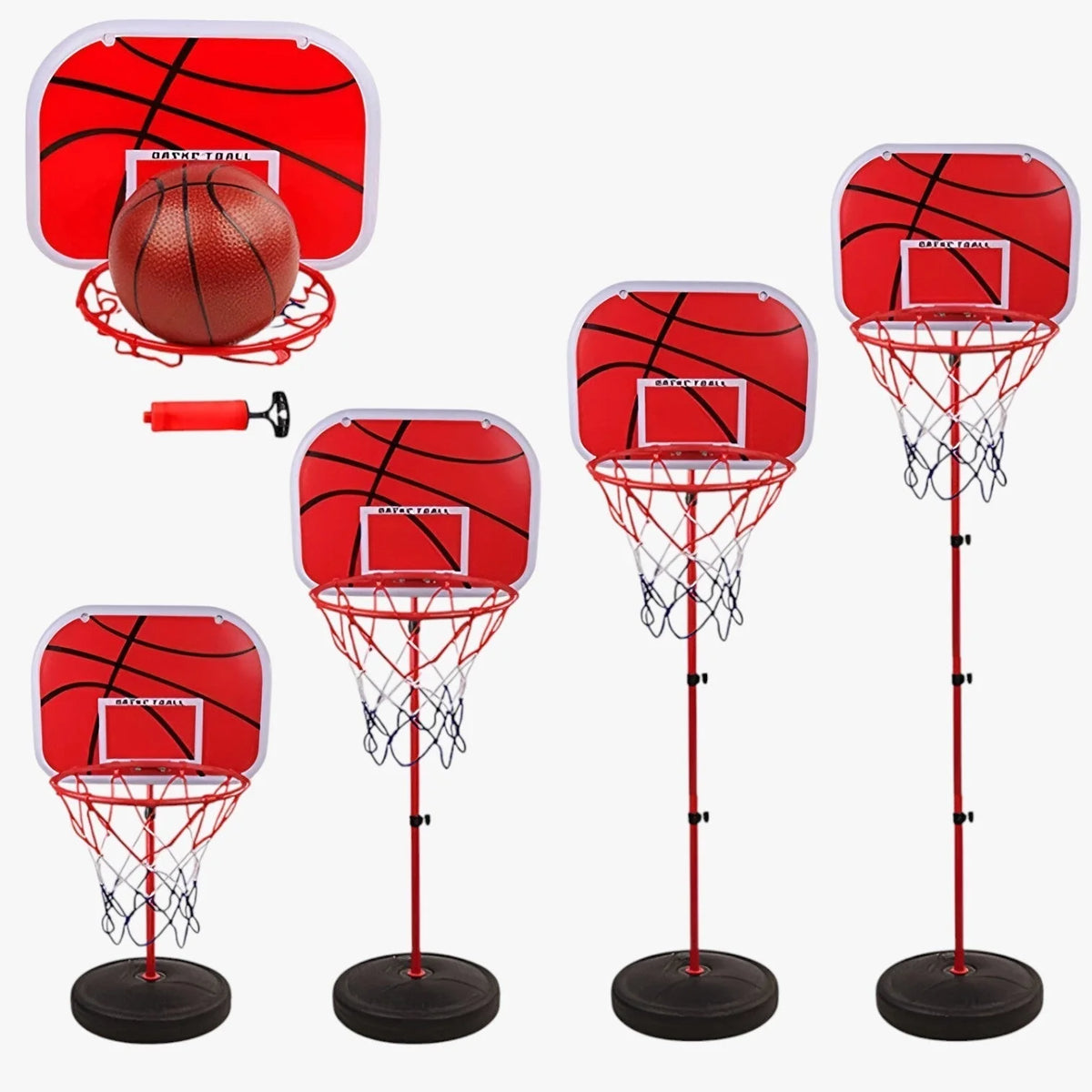 Kids Basketball Hoop | Height-Adjustable 63–165 cm & Stable Base | Complete Set