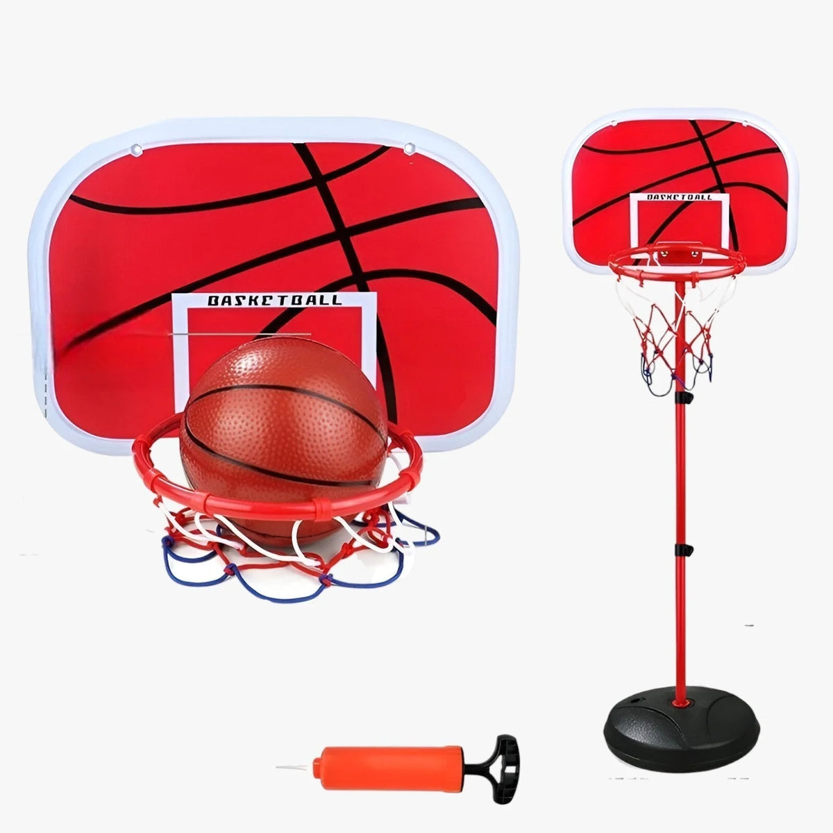 Kids Basketball Hoop | Height-Adjustable 63–165 cm & Stable Base | Complete Set