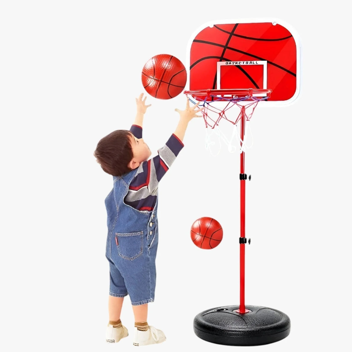 Kids Basketball Hoop | Height-Adjustable 63–165 cm & Stable Base | Complete Set