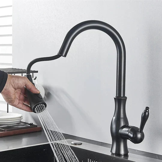 Kitchen Faucet | Pull-Out Spray Head | Copper Finish