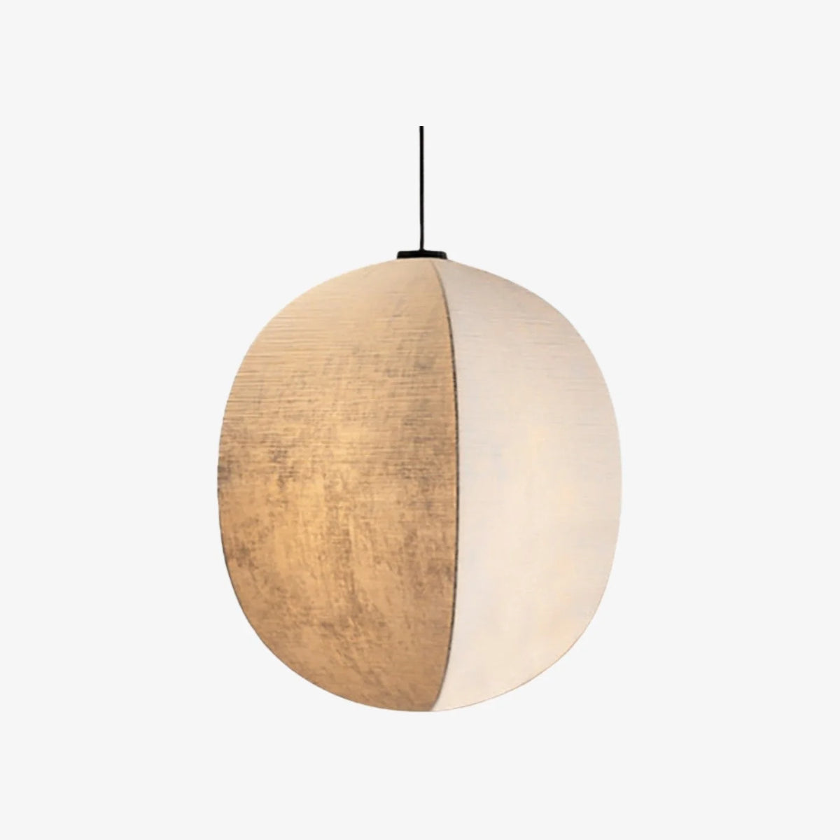 Lantern Pendant Light | Fabric Shade & Metal Fixture | Dimmer Compatible