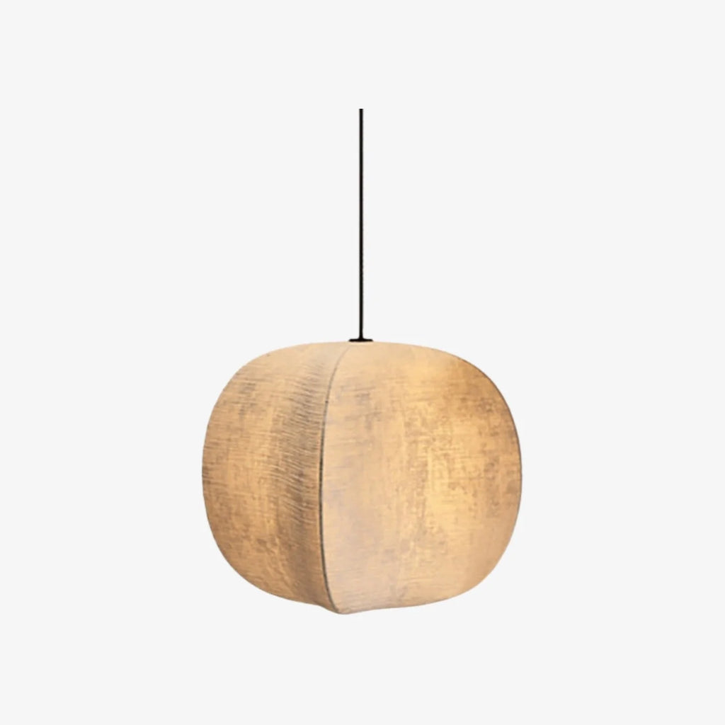 Lantern Pendant Light | Fabric Shade & Metal Fixture | Dimmer Compatible