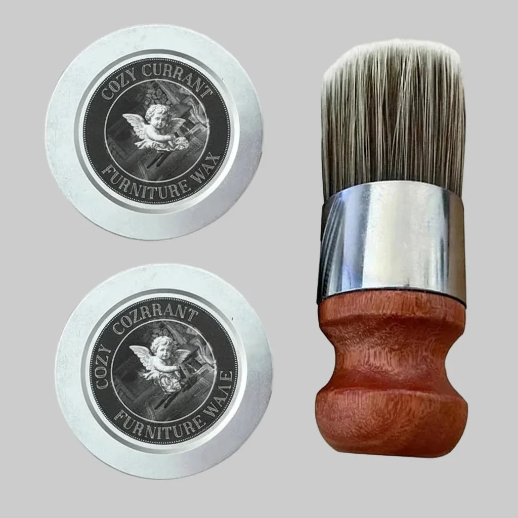 Leather Conditioner | Beeswax & Shea Butter | Includes Brush