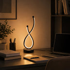 LED Desk Lamp | Infinity Loop & 3 Light Modes | 36 x 11 cm