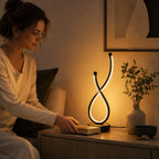 LED Desk Lamp | Infinity Loop & 3 Light Modes | 36 x 11 cm