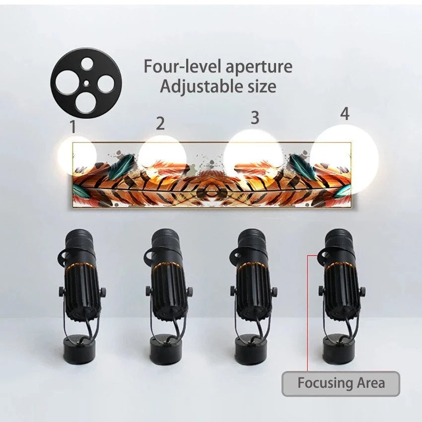 LED Spotlight | Adjustable Focus & Dimmable | Brushed Nickel Finish