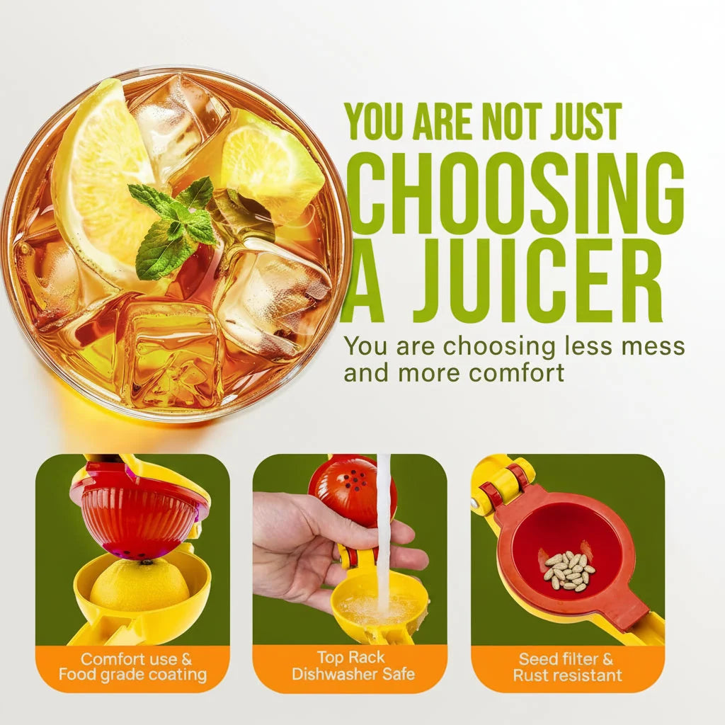 Lemon Squeezer | Aluminum Seed-Filtering & Ergonomic Handle
