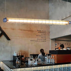 Linear Pendant Light | Integrated LED & Adjustable Suspension | 123 cm