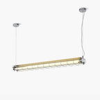 Linear Pendant Light | Integrated LED & Adjustable Suspension | 123 cm