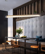 Linear Pendant Light | Integrated LED & Adjustable Suspension | 123 cm