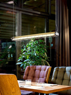 Linear Pendant Light | Integrated LED & Adjustable Suspension | 123 cm