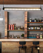 Linear Pendant Light | Integrated LED & Adjustable Suspension | 123 cm