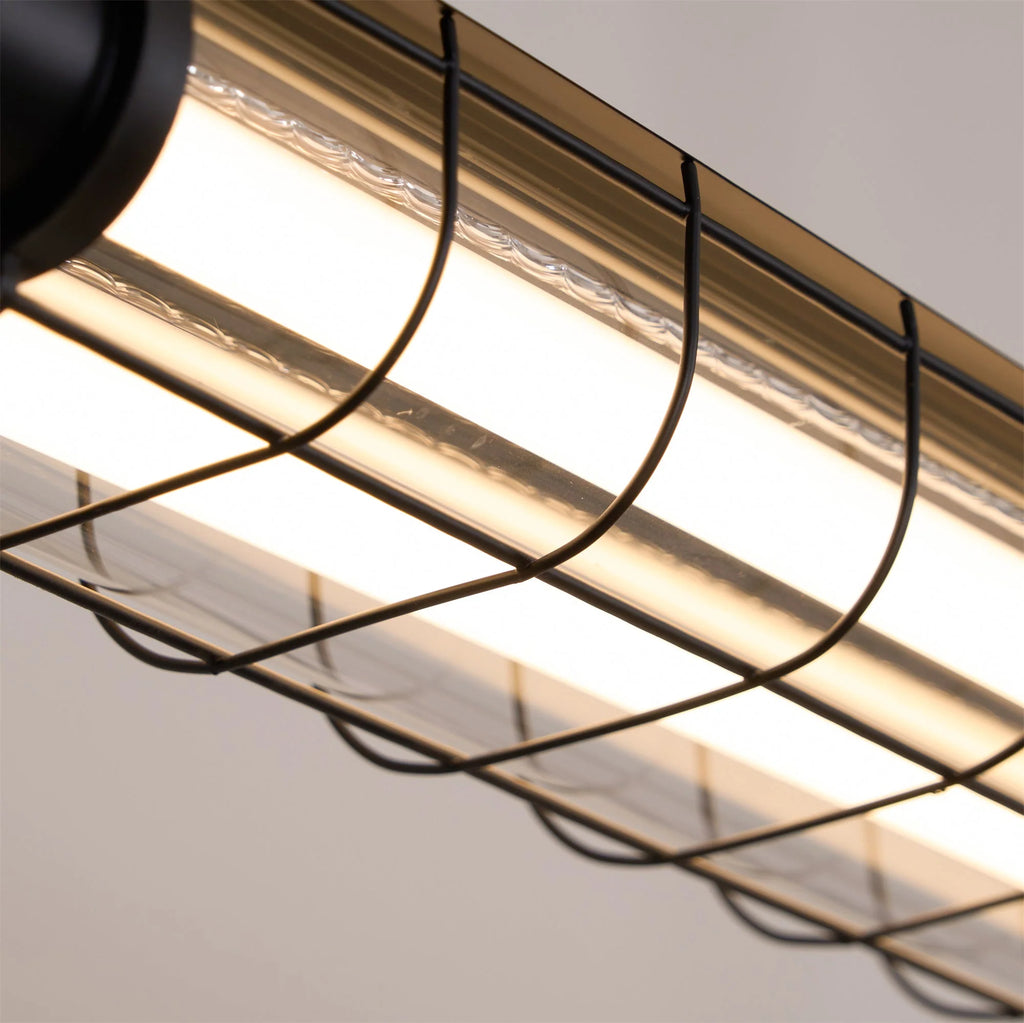 Linear Pendant Light | Integrated LED & Adjustable Suspension | 123 cm