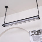 Linear Pendant Light | Integrated LED & Adjustable Suspension | 123 cm