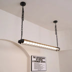 Linear Pendant Light | Integrated LED & Adjustable Suspension | 123 cm