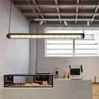 Linear Pendant Light | Integrated LED & Adjustable Suspension | 123 cm