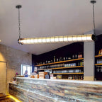 Linear Pendant Light | Integrated LED & Adjustable Suspension | 123 cm