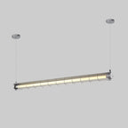 Linear Pendant Light | Integrated LED & Adjustable Suspension | 123 cm
