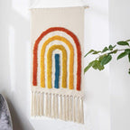 Macrame Wall Hanging | Handmade Geometric Fringe | 50 x 70 cm