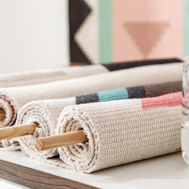 Macrame Wall Hanging | Handmade Geometric Fringe | 50 x 70 cm