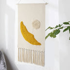 Macrame Wall Hanging | Handmade Geometric Fringe | 50 x 70 cm