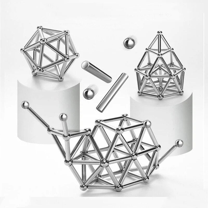 Magnetic Building Set | Colorful Rods & Spheres